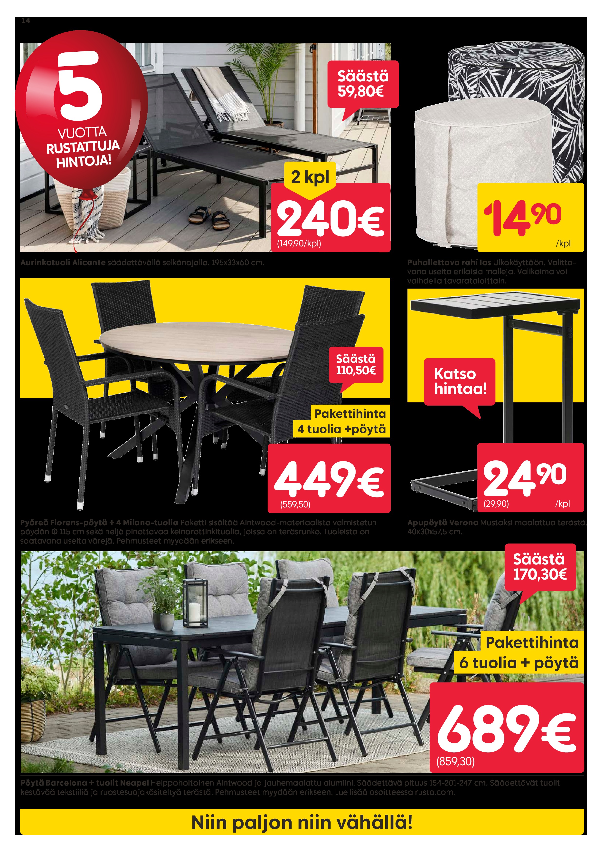 Rusta Rustattuja Hintoja sivu 14